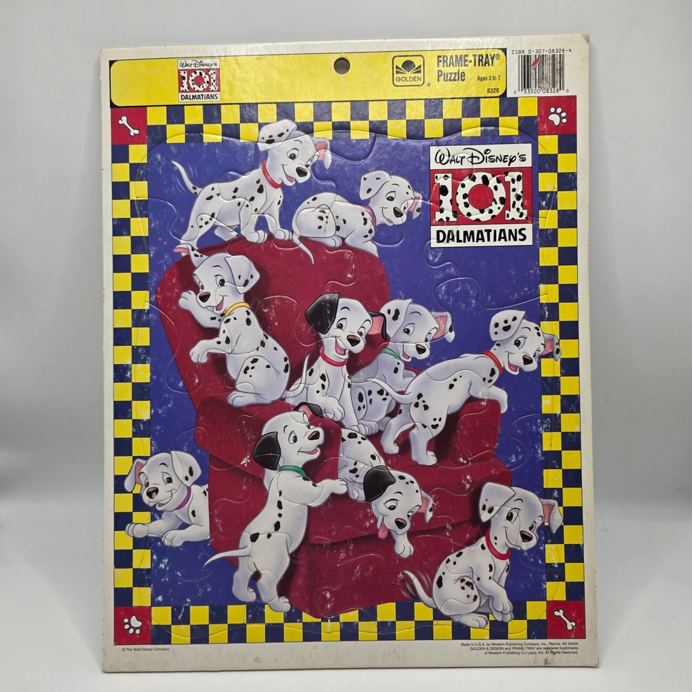 Golden 101 Dalmatians Puzzle Kids Multicolor Puppies Vintage‎ Disney Retro